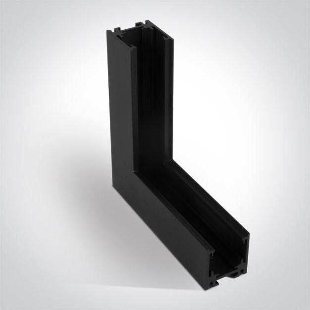 ONE Light magnetisch railsysteem MINI - verticaal opbouwhoekprofiel - 11 x 2,7 x 3 cm - zwart
