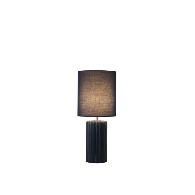 Searchlight Groove - tafellamp - Ø 22 x 51 cm - marineblauw