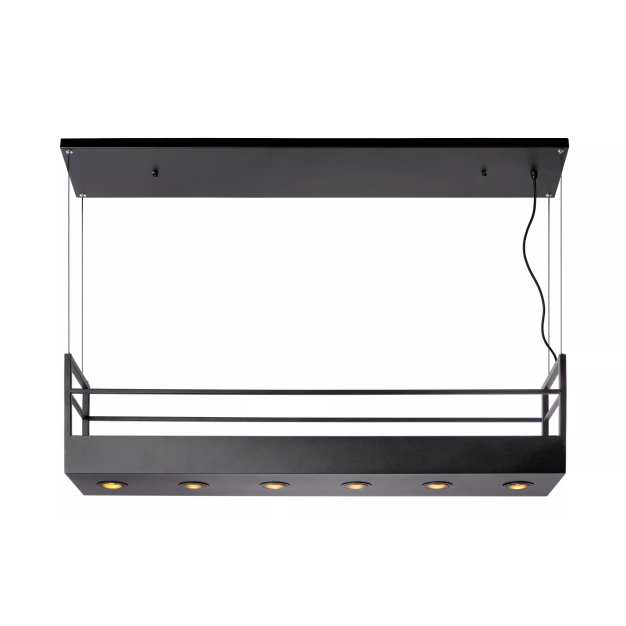 Lucide Miravelle - hanglamp - 110 x 22 x 160 cm - zwart