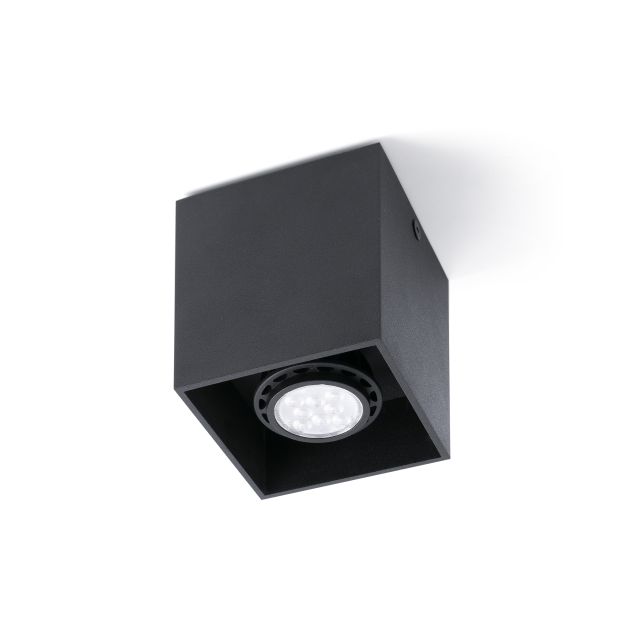 Faro Tecto - plafondverlichting - 8,2 x 8,2 x 9,5 cm - mat zwart