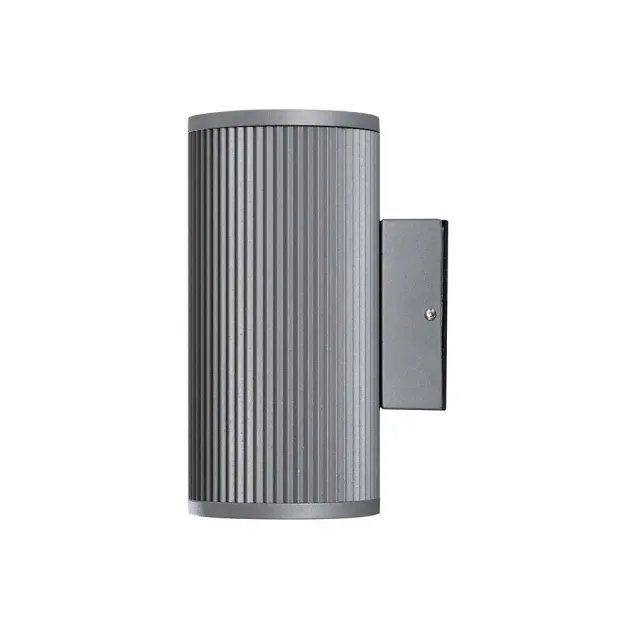 Konstsmide Siracusa  - buiten wandlamp - 10,5 x 19 x 23,5 cm - IP44 - grijs