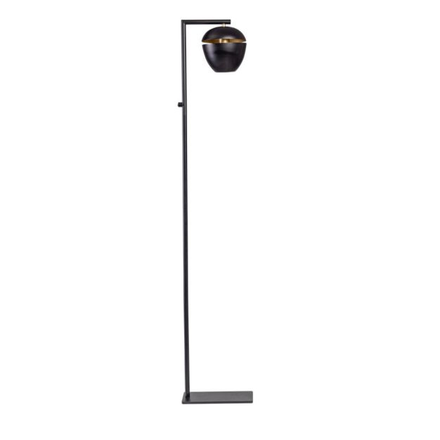 ETH Claire - vloerlamp - 29 x 19 x 150 cm - zwart en messing