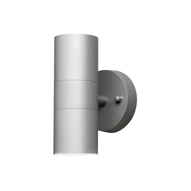 Konstsmide Modena Up/Down - buiten wandlamp - 9,5 x 11,5 x 17 cm - IP44 - grijs