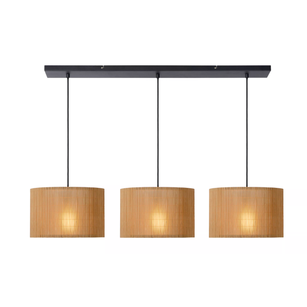 Lucide Magius - hanglamp - 113 x 32 x 150 cm - lichtbruin