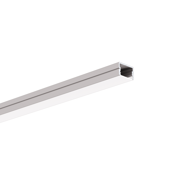 Klus Siler - ledprofiel - 1,6 x 1,2 cm - geanodiseerd zilver
