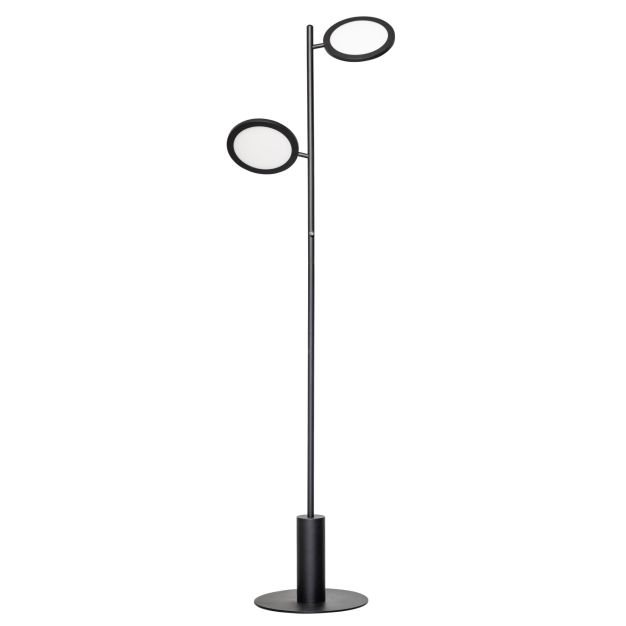 ETH Felson - vloerlamp - 160 cm - 14W dimbaar LED incl. - zwart