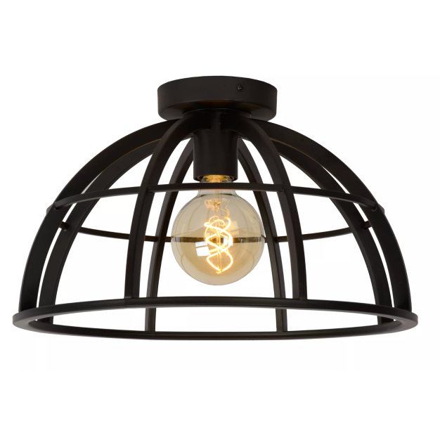 Lucide Dikra - Plafondverlichting - Ø 40  x 24 cm - zwart