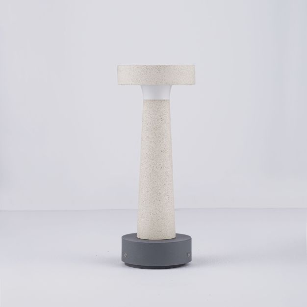 Nova Luce Cram - tuinpaal - Ø 11,5 x 30 cm - 5W LED incl. - IP65 - zand