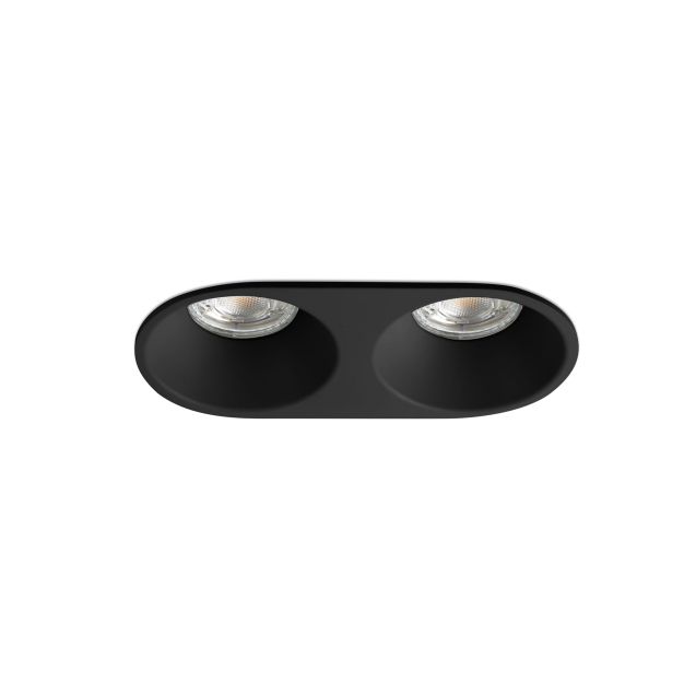 Faro Gas - inbouwspot - 176 x 86 mm, 168 x 78 mm inbouwmaat - mat zwart