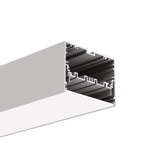 Klus Mod-100 - ledprofiel - 9,8 x 7 cm - geanodiseerd zilver