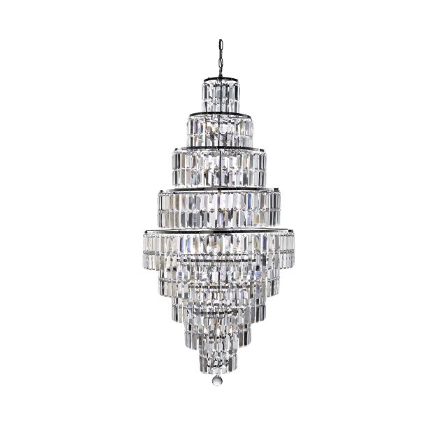 Searchlight Empire - luster - Ø 60 x 180 cm - chroom
