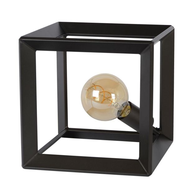 Lucide Thor - tafellamp - 25 x 25 x 25 cm - grijs ijzer