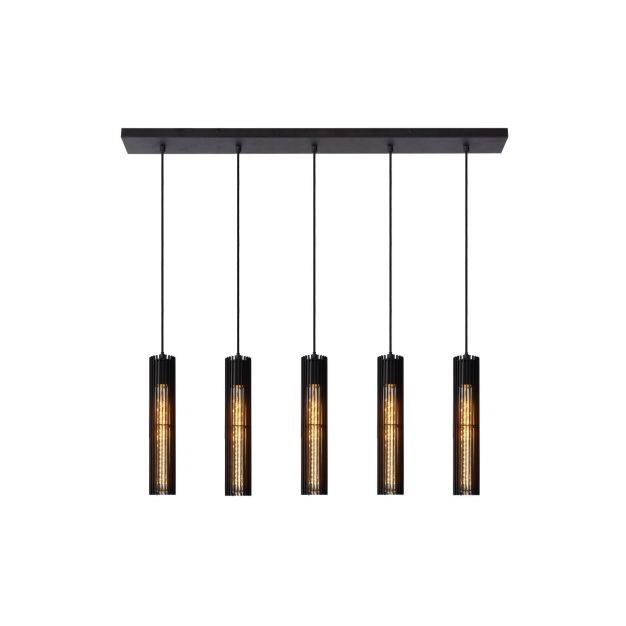 Lucide Lionel - hanglamp - 100 x 11 x 180 cm - zwart