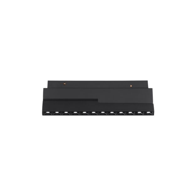 Nova Luce Ultra Slim - rail armatuur - 19,5 x 8,1 cm - 10W LED incl. - kantelbaar - witte lichtkleur - zwart