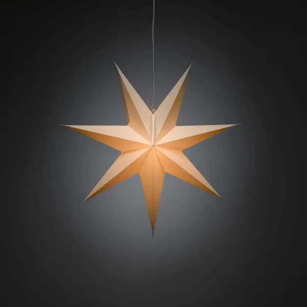 Konstsmide kerstverlichting - papieren 7-ster - 60 x 12,5 x 60 cm - wit
