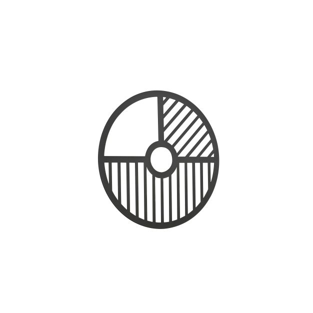 Artdelight Luna - accessoire ring - Ø 24 cm - zwart