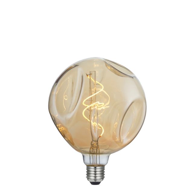 Daylight Italia Bumped LED lamp - Ø 14 x 18,5 cm - E27 - 5W dimbaar - 1800K - amber