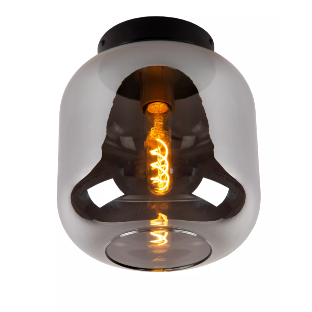 Lucide Joanet - plafondverlichting - Ø 25 x 28,5 cm -fumé