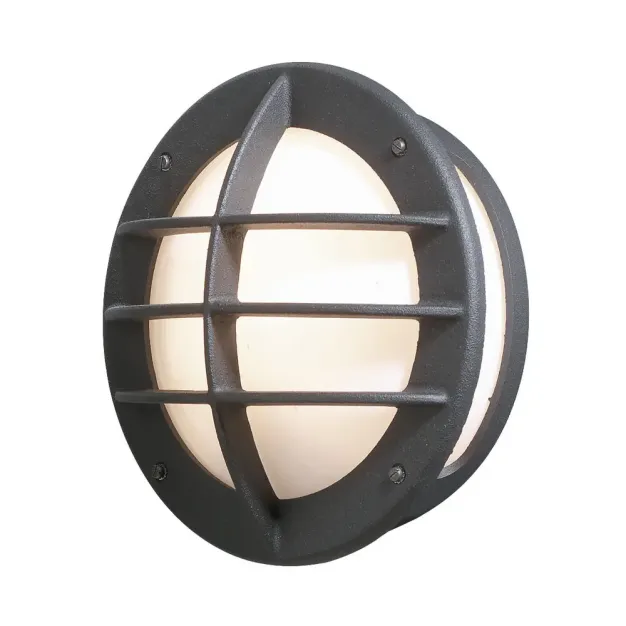 Konstsmide Oden - buiten wandlamp - Ø 31 x 15 cm - IP23 - zwart