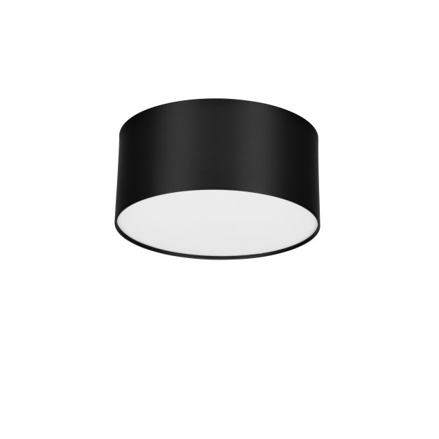Nova Luce Marsa - plafondlamp - Ø 14 x 6,5 cm - 16W LED incl. - zandzwart