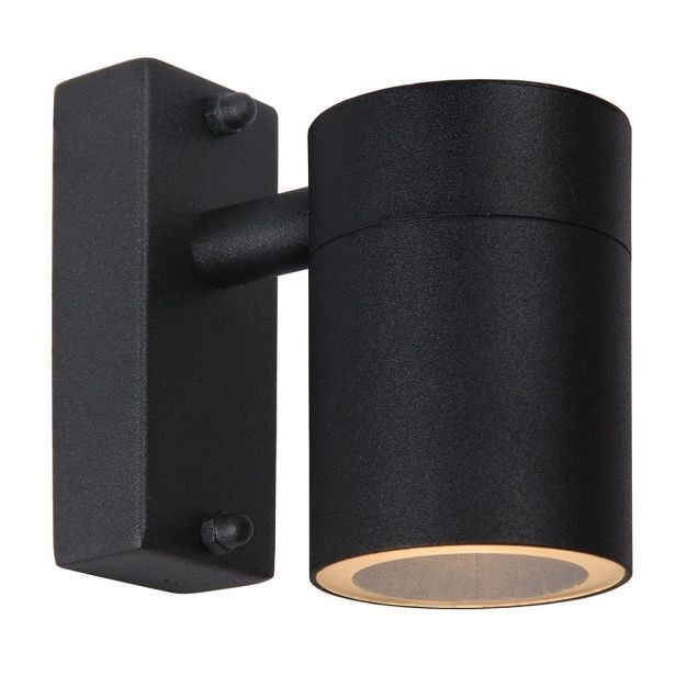 Lucide Arne - buiten wandverlichting - 6,3 x 12 x 11,7 cm - 5W LED incl. - IP44 - zwart