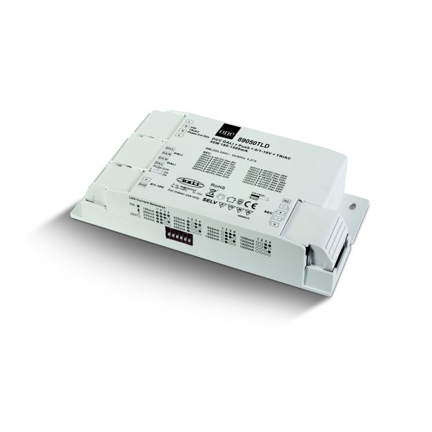 ONE Light LED driver - van 180mA tot 1500mA / 230V - 50W - DALI / TRIAC / push to dim