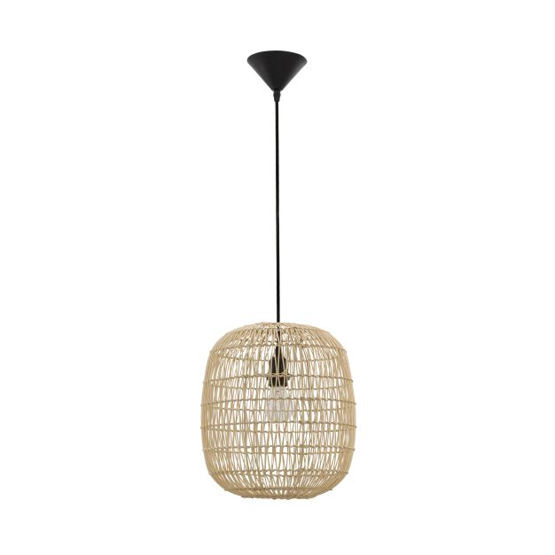 Nova Luce Melody - hanglamp - Ø 30,5 x 215 cm - lichtbruin