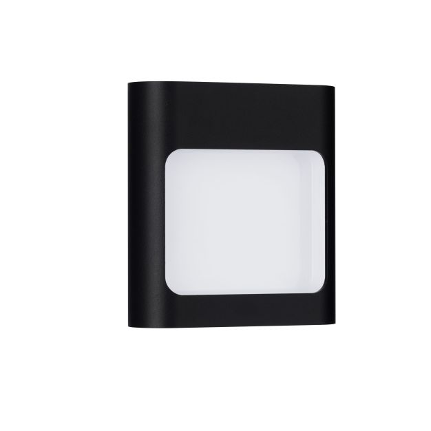 Nova Luce Tall - buiten wandverlichting - 12,5 x 13,5 x 4 cm - 9W LED incl. - IP54 - zandzwart