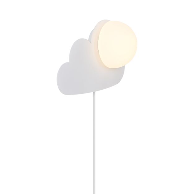 Nordlux Skyku Cloud - wandverlichting - Ø 16 x 23,8 x 37 cm - wit