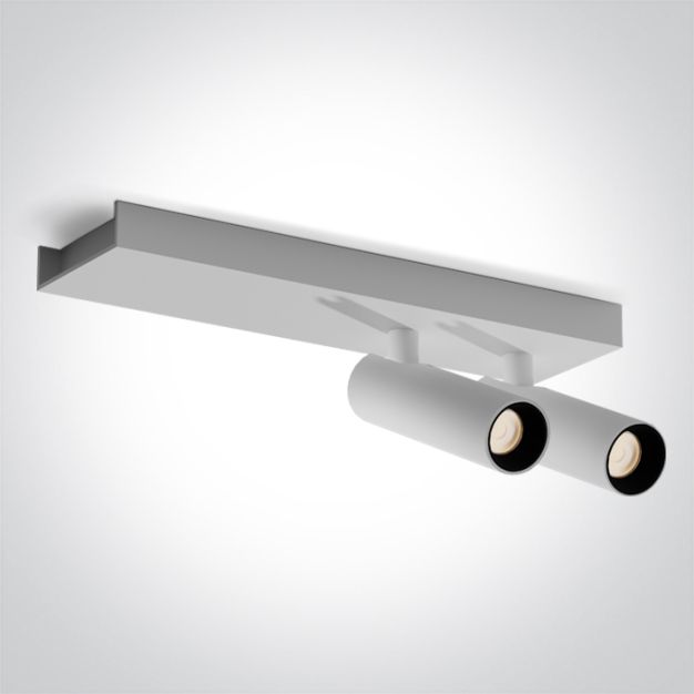 ONE Light Wall & Ceiling LED - opbouwspot 2L - 25 x 7 x 10 cm - 2 x 5W LED incl. - wit