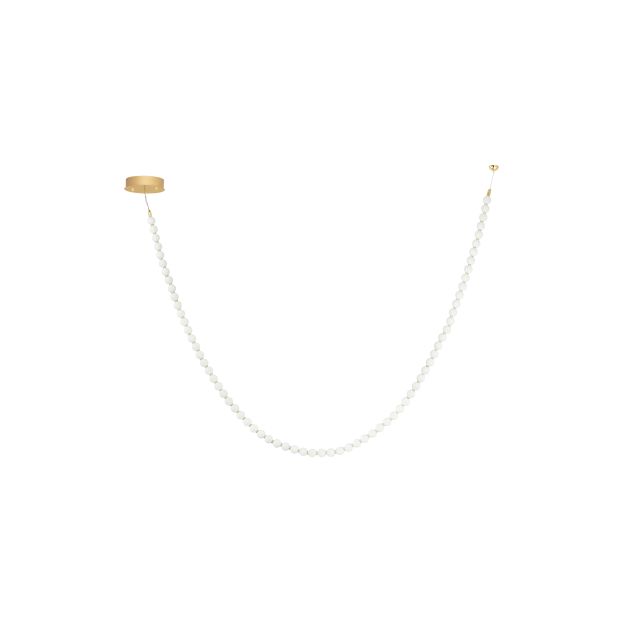 Nova Luce Perla - hanglamp - 500 x 203,4 cm - 109W dimbare LED incl. - goud
