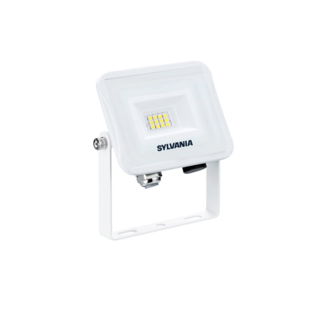 Sylvania Start Flood Flat - verstraler - 10,5 x 10 x 2,3 cm - 9W - IP65 - 4000K - wit