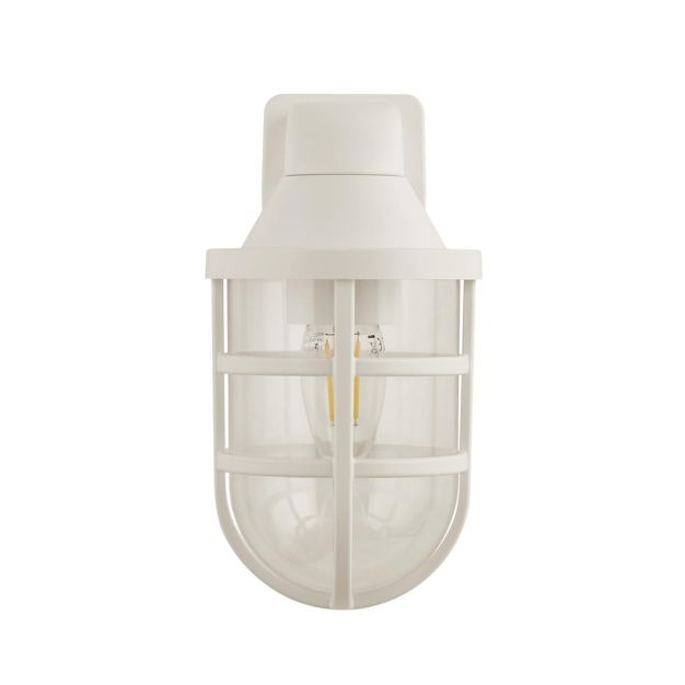 Searchlight Seaside - buiten wandlamp - 11 x 21 cm - IP44 - wit