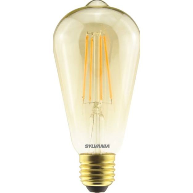 Sylvania Toledo RT Gold - E27 - Ø 6,5 x 14,3 cm - 6W dimbaar - 2500K