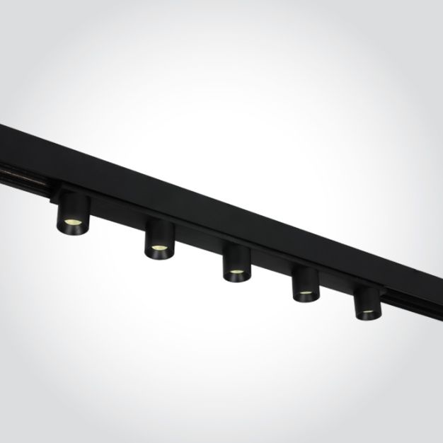 ONE Light magnetisch railsysteem MINI & MIDI - railspot 5L - 31 x 2,7 cm - 5 x 2W LED incl. - zwart
