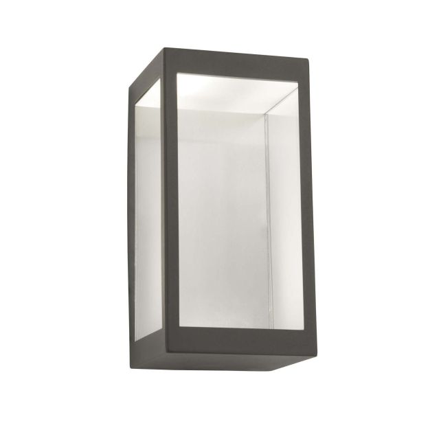 Searchlight Box - buiten wandverlichting - 12 x 22 cm - 10W LED incl. - IP44 - donkergrijs