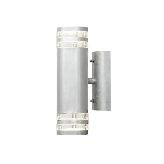 Konstsmide Modena Double - buiten wandlamp - 8,5 x 14,5 x 30 cm - IP44 - gegalvaniseerd staal