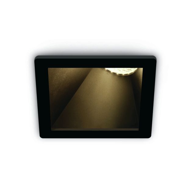 ONE Light  Asymmetric Chill Out - inbouwspot - 84 x 84 mm, 76 x 76 mm inbouwmaat - zwart