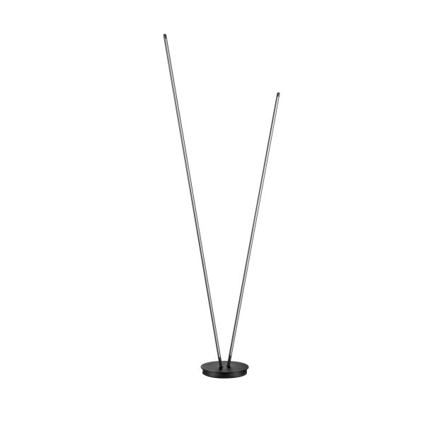 Nova Luce Intec - vloerlamp - Ø 26 x 184 cm - 33W dimbare LED incl. - zandzwart