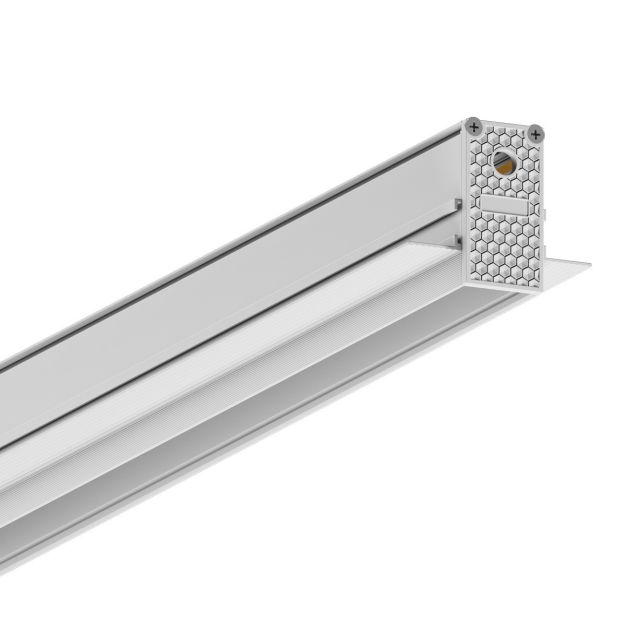 VK Lighting Eiva - magnetisch railsysteem - inbouwprofiel voor 12 mm gipsplaat - 6,3 x 5,3 cm - DALI dimbaar - wit