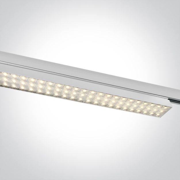 ONE Light High Power Linear - track light - 3-fase railsysteem - 115 x 4 x 6,4 cm - 60W LED incl. - wit - instelbare lichtkleur