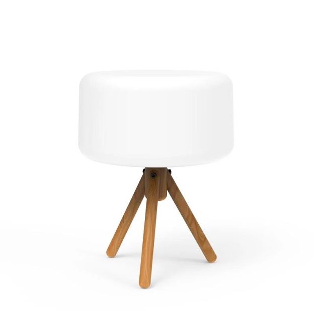 New Garden Chloe - tafellamp op zonne-energie met afstandsbediening - Ø 28 x 36 cm - 5W LED incl. - IP65 - wit -  RGB + witte lichtkleur
