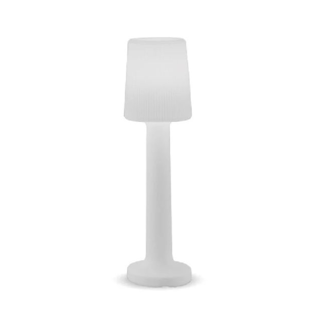 New Garden Carmen 165 - oplaadbare vloerlamp met afstandsbediening - Ø 44 x 165 cm -  LED incl. - IP65 - wit - RGB