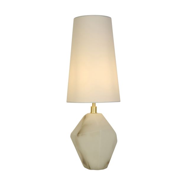 Searchlight Apex - tafellamp - Ø 20 x 56 cm - wit