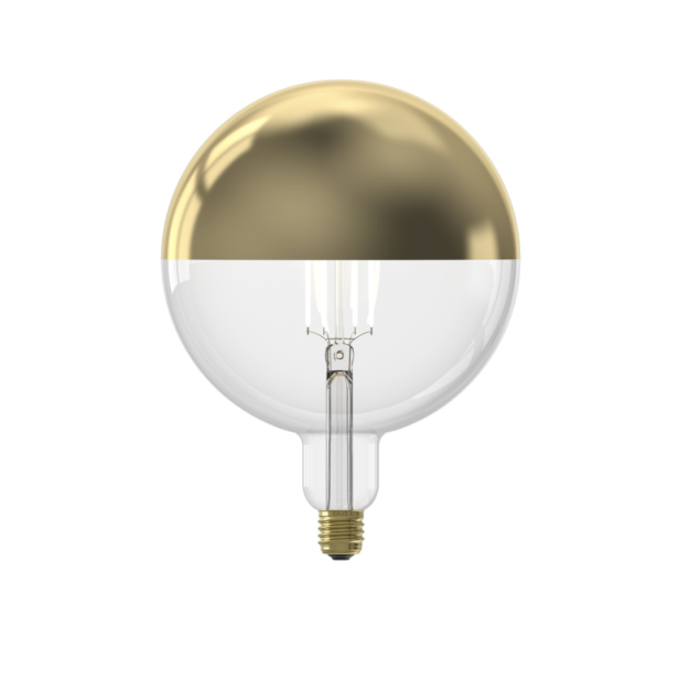 Calex Kalmar Top Mirror LED lamp - Ø 20 x 26,5 cm - E27 - 6W dimbaar - 1800K - goud