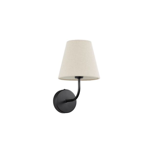 Nova Luce Moist - wandlamp - 17 x 22,5 x 29 cm - zwart en beige