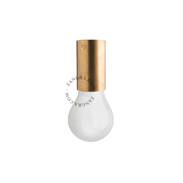 Zangra - plafond/wandverlichting - ⌀ 4,5 x 7 cm - messing