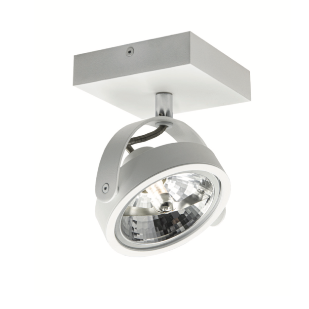Artdelight Wajer - opbouwspot - 12 x 12 x 14 cm - 3,5W dimbaar LED incl. - wit