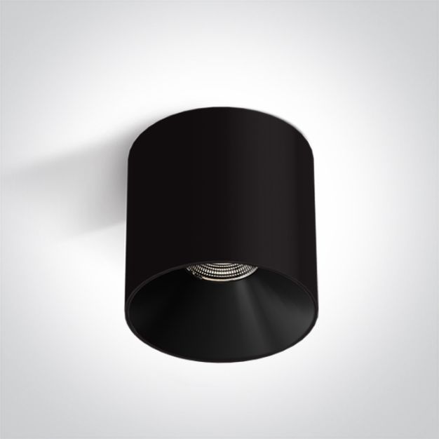 ONE Light Wall & Ceiling LED - opbouwspot 1L - Ø 10 x 10 cm - 18W LED incl. - zwart