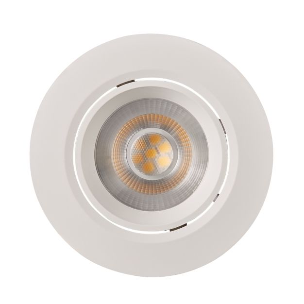 Nordlux Roar - inbouwspot - Ø 85 mm, Ø 68 mm inbouwmaat - 6,5W dimbare LED incl. - IP23 - wit